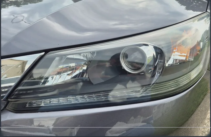 2015 Honda Accord headlight after restoration